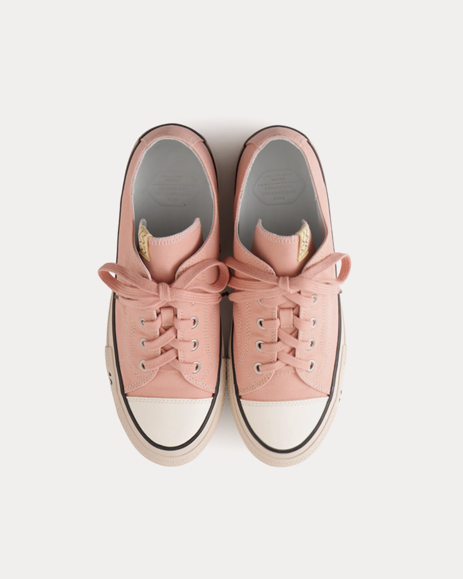 Visvim Skagway L.T Lo Canvas Pink Low Top Sneakers - 2