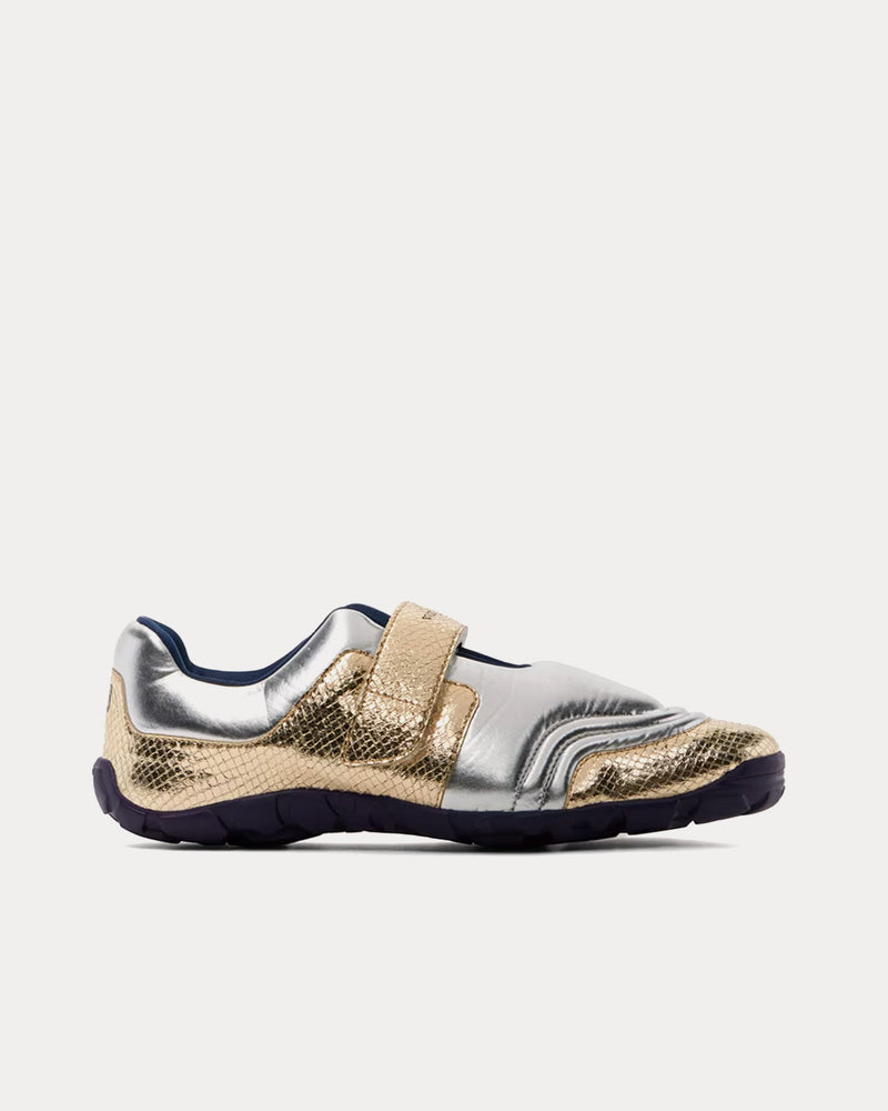 Wales Bonner Jewel Silver / Gold Slip On Sneakers - 1