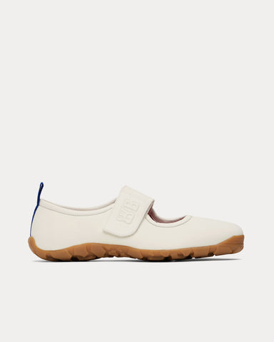 Wales Bonner Mary-Jane Flat Off White Slip On Sneakers