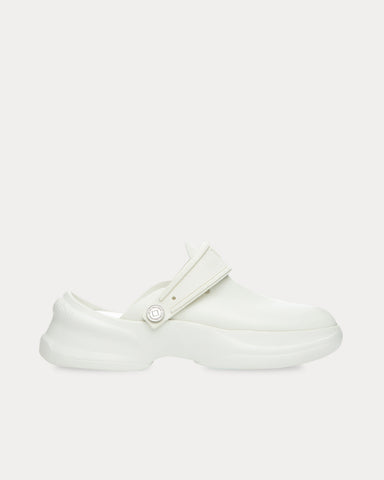 Wooyoungmi Slingback Leather White Clogs