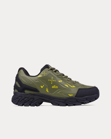 All In X11 Trek Forest Green Low Top Sneakers