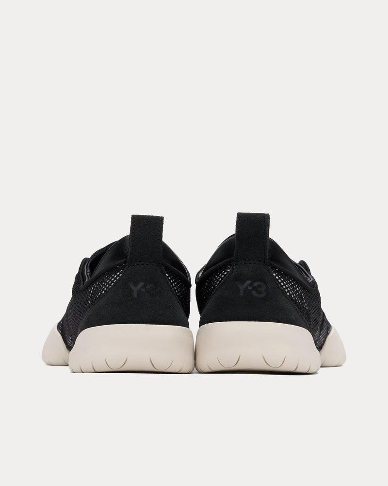 Y-3 Regu Black / Talc / Black Low Top Sneakers - 3