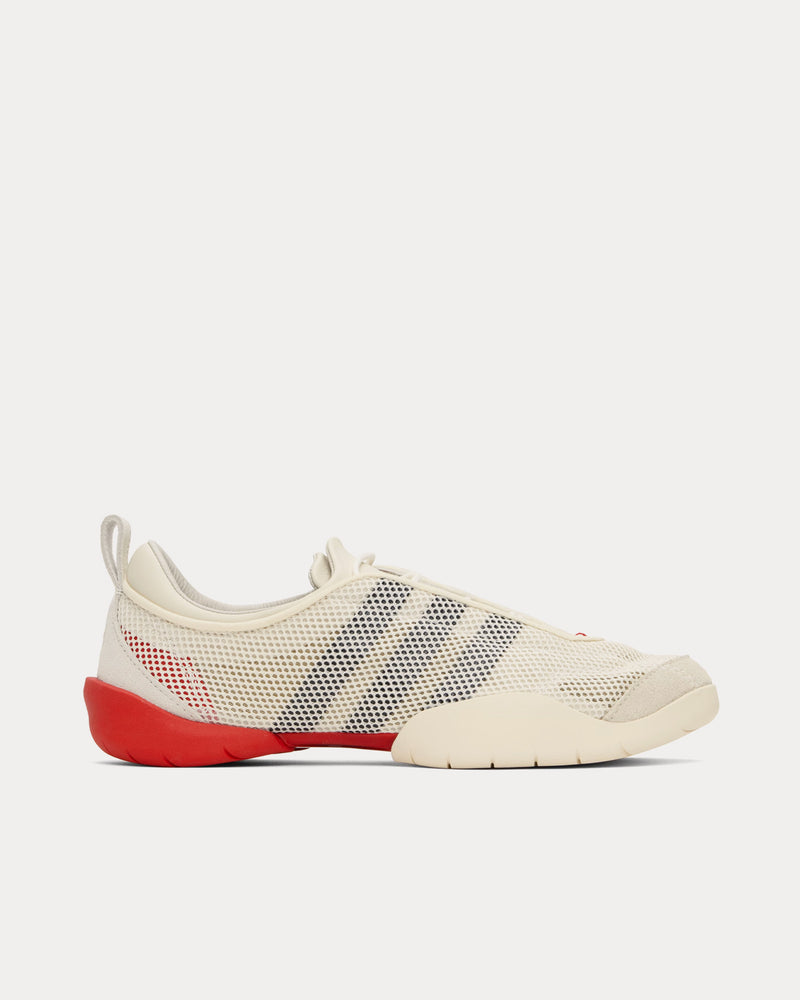 Y-3 Regu Cream White / Red Low Top Sneakers - 1