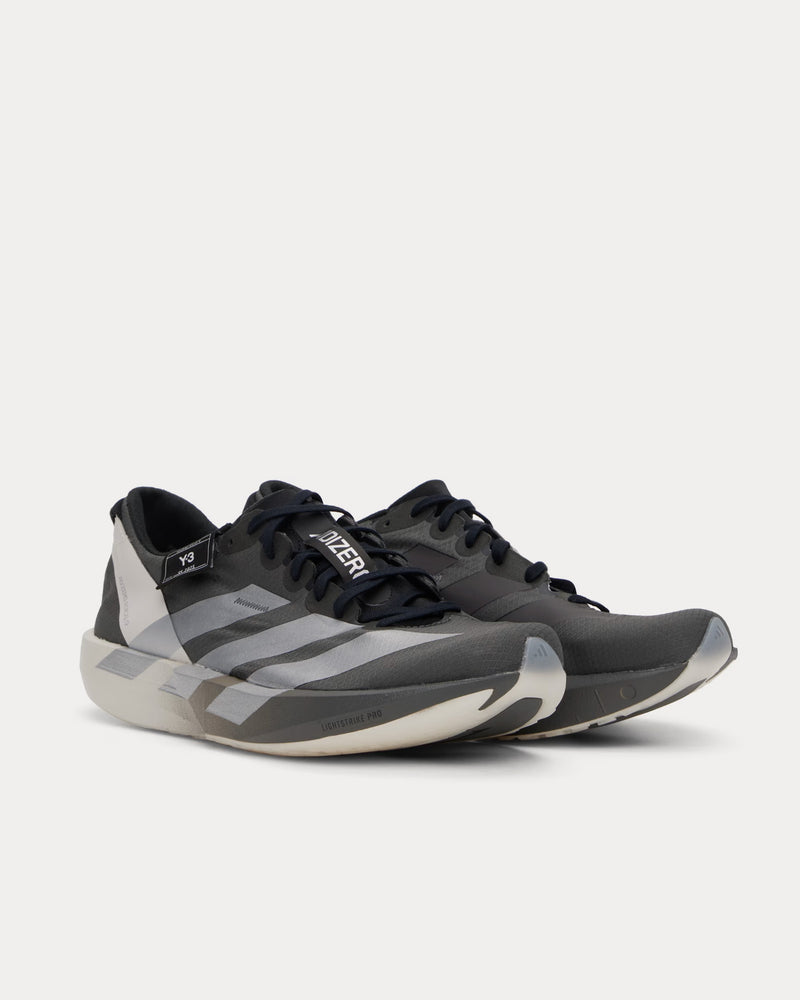 Y-3 Adios 9 M Cinder / Black / Aluminum Running Shoes - 2