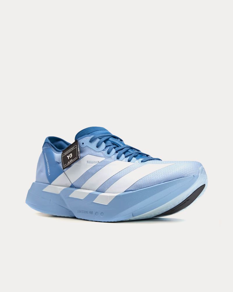 Y-3 Adios Pro 4 Ash Blue / Clear Grey / Core Blue Running Shoes - 2