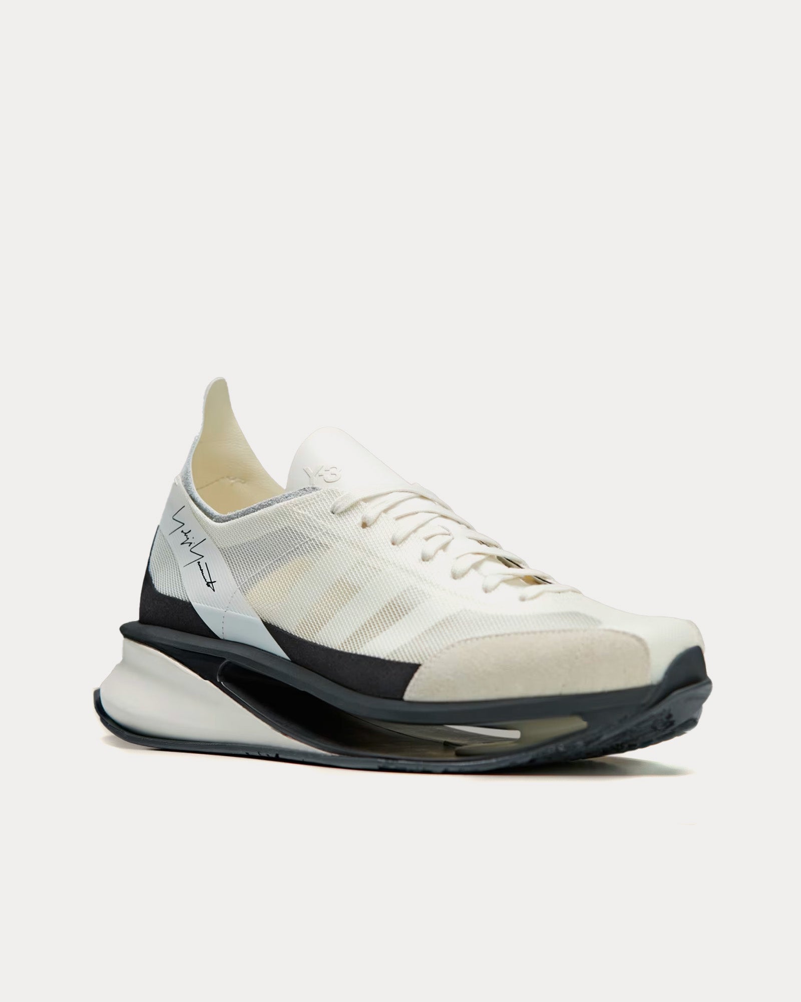 Y-3 S-Gendo Run Off White / Cream White / Black Running Shoes - 2