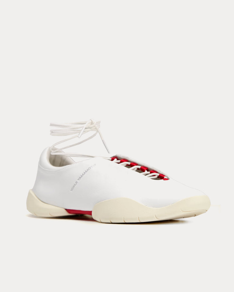 Y-3 Regu Mary Jane Core White / Cream White / Better Scarlet Low Top Sneakers - 2