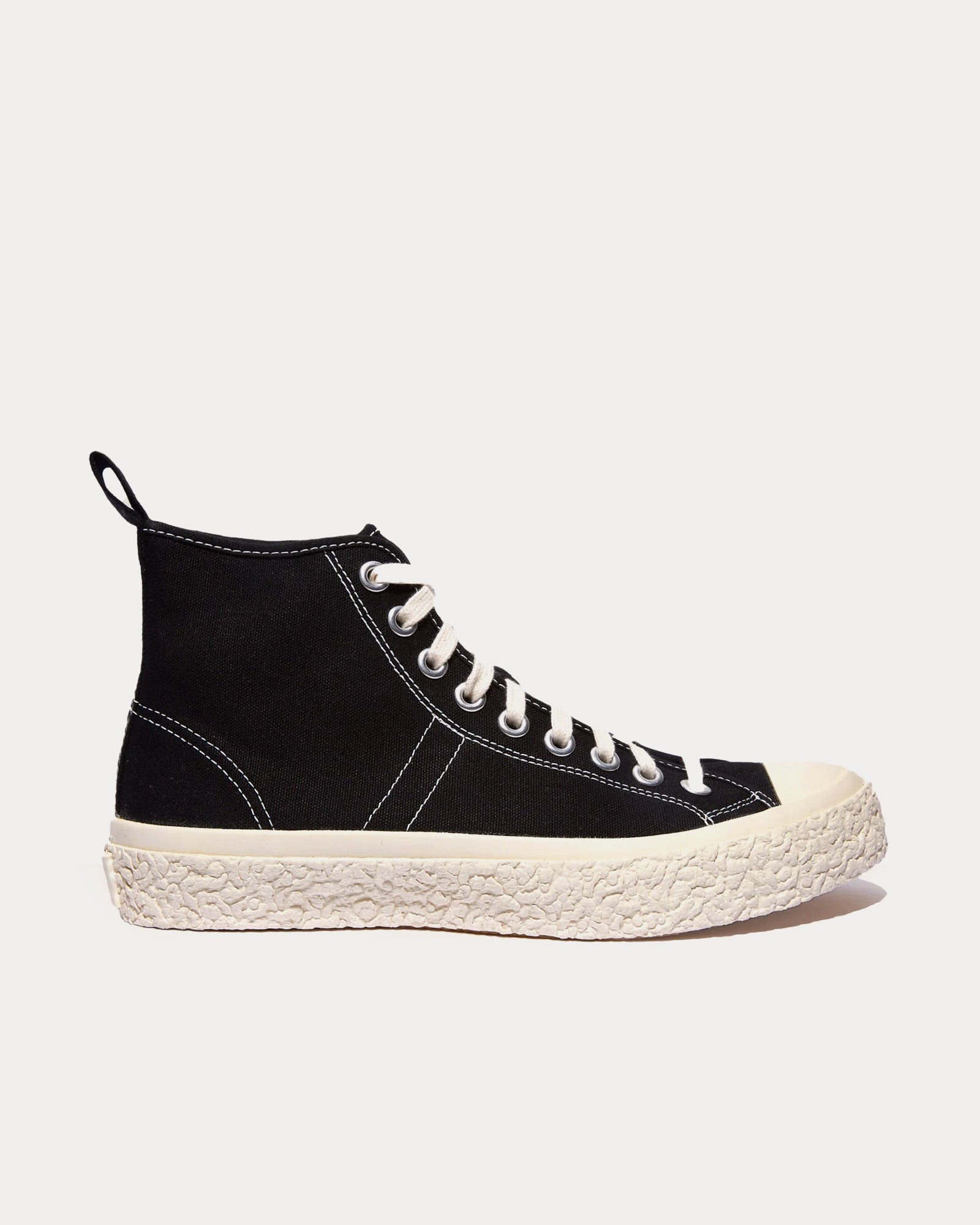 YMC Vulcanised Black High Top Sneakers - 1