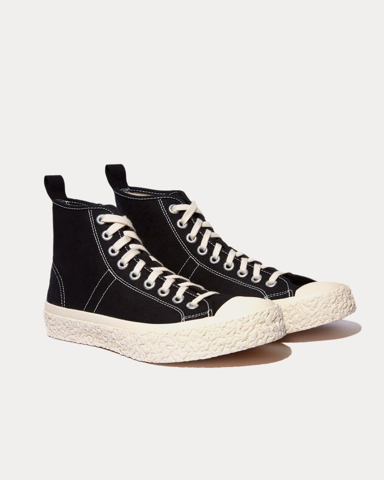 YMC Vulcanised Black High Top Sneakers - 2