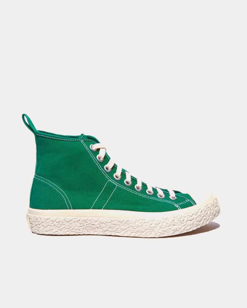 YMC Vulcanised Green High Top Sneakers - 1