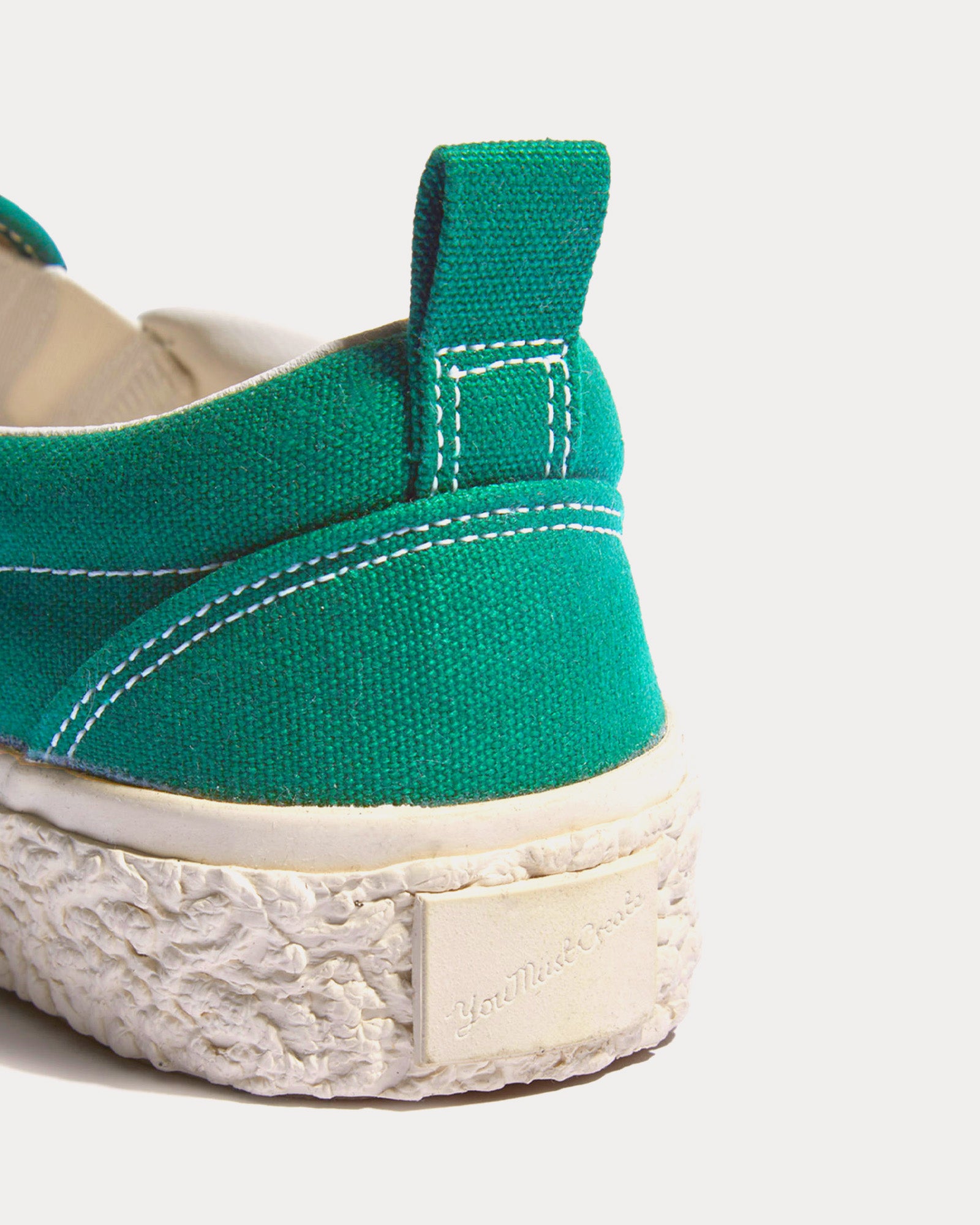 YMC Vulcanised Green Slip On Sneakers - 2