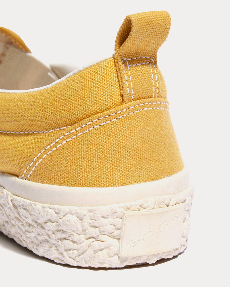 YMC Vulcanised Yellow Slip On Sneakers - 2