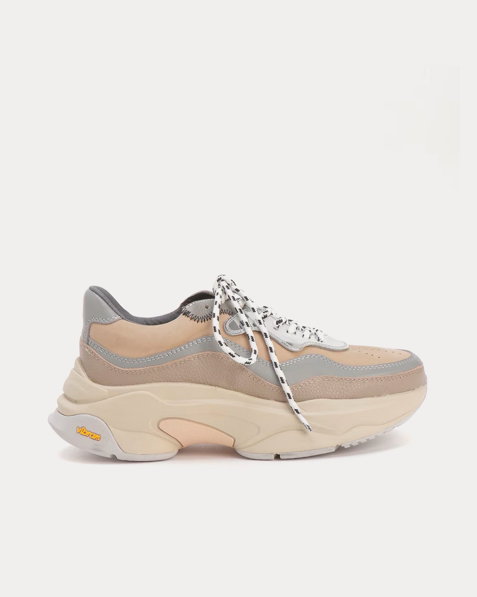 Yohji Yamamoto Y's Dad Leather Beige Low Top Sneakers - 1