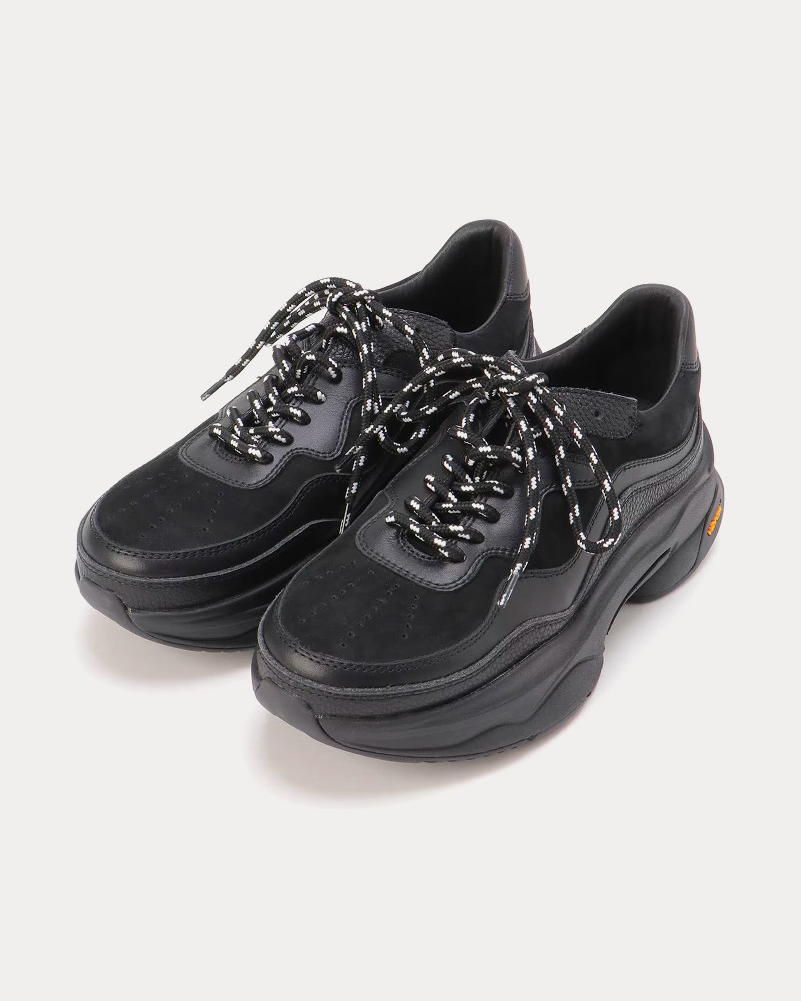 Yohji Yamamoto Y's Dad Leather Black Low Top Sneakers - 3