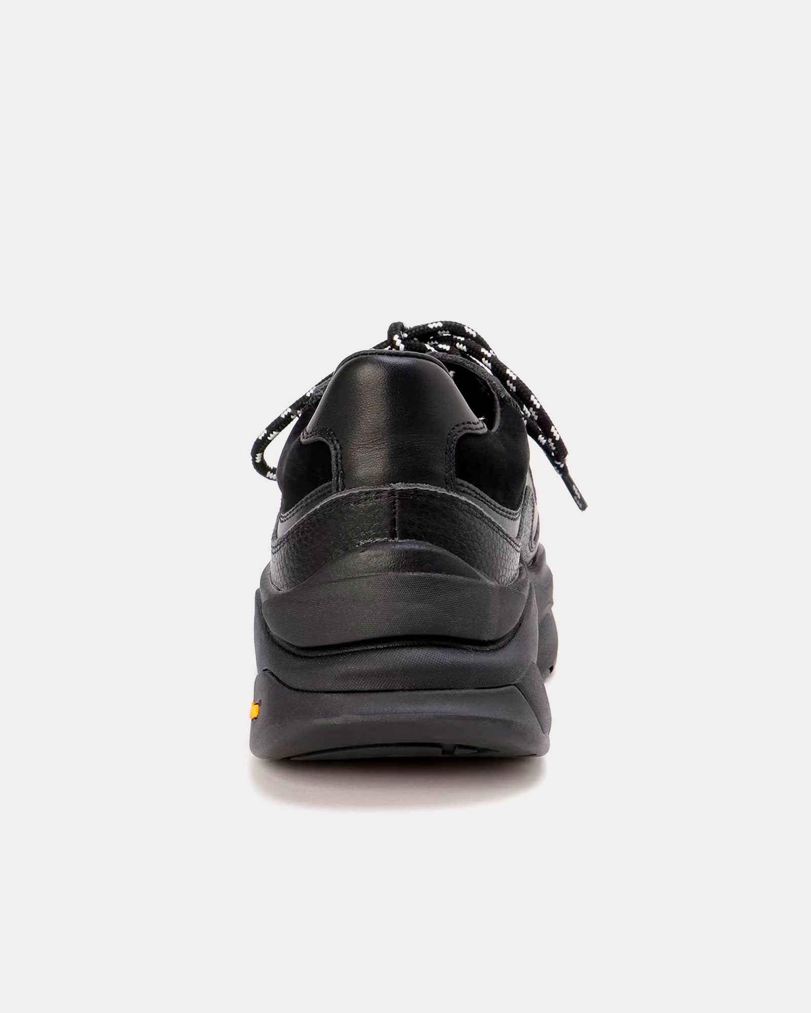 Yohji Yamamoto Y's Dad Leather Black Low Top Sneakers - 4