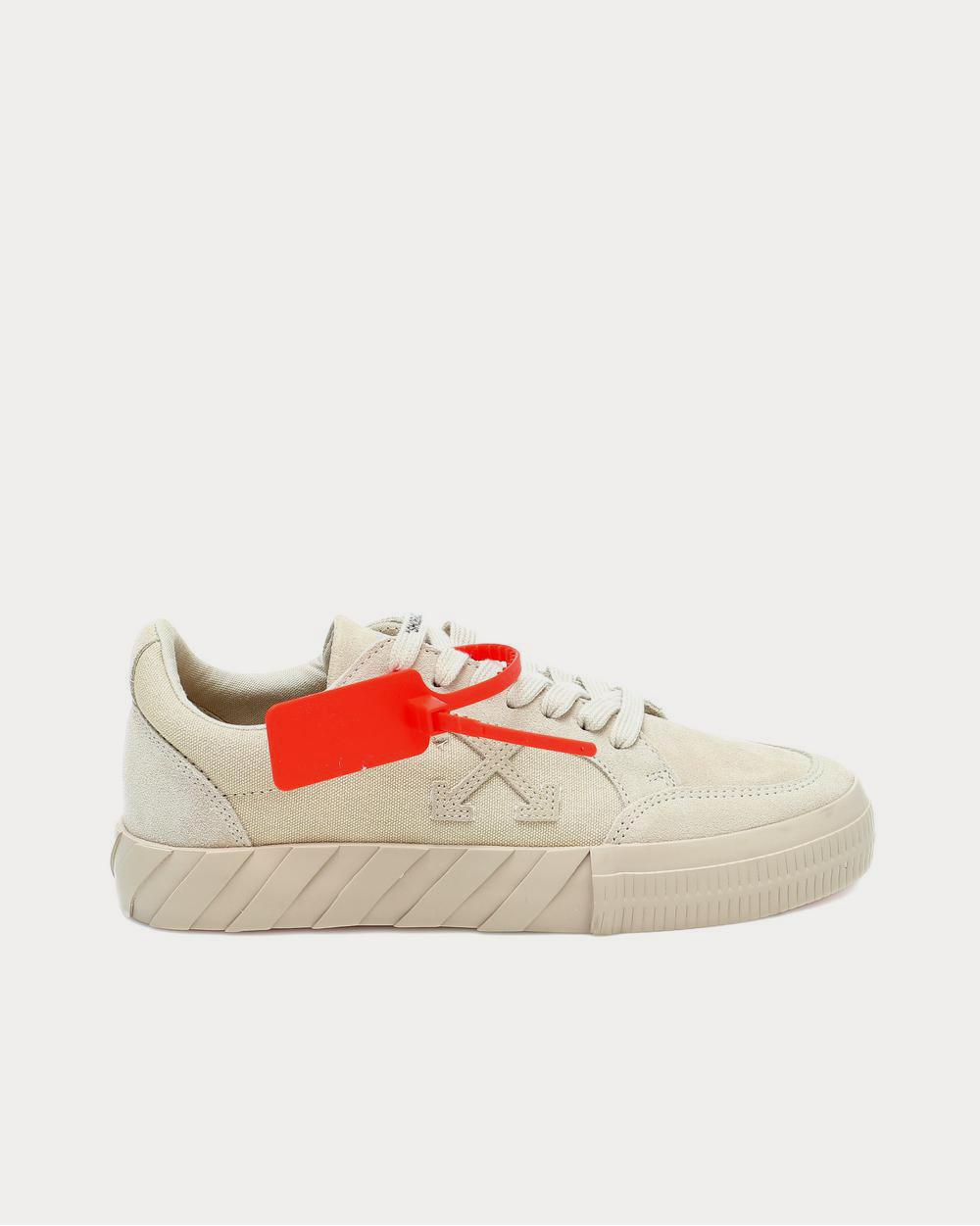 Off-White Vulcanized suede Beige Low Top Sneakers - 1