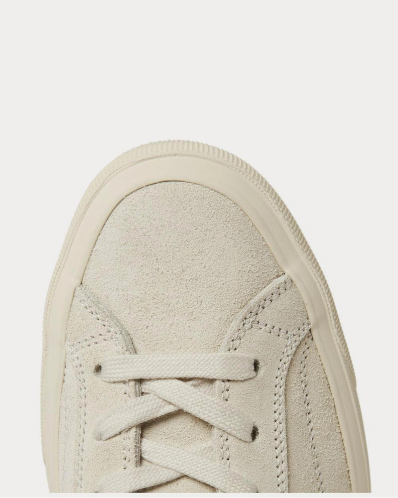 Tom Ford Cambridge Leather-Trimmed Suede High-Top  Off-white high top sneakers - 5