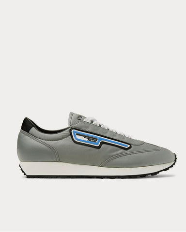 Prada Milano 70 Rubber-Trimmed Nylon  Gray low top sneakers