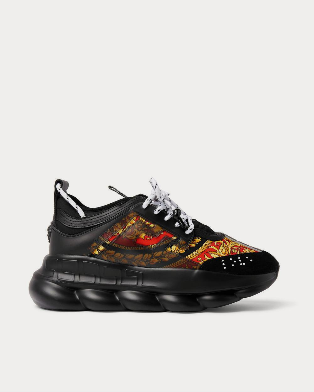 Versace Chain Reaction Suede Trim Sneakers - Farfetch