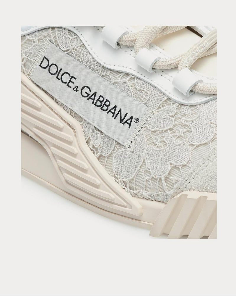 Dolce & Gabbana NS1 lace-trimmed Ice Low Top Sneakers - 4