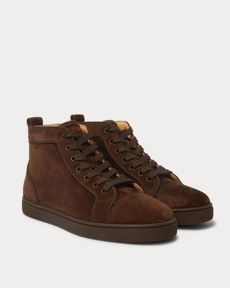 Christian Louboutin Louis Suede High-Top  Brown high top sneakers - 2