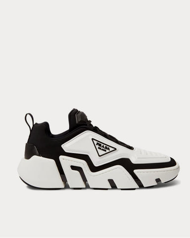 Prada Segment Neoprene and Rubber  White low top sneakers