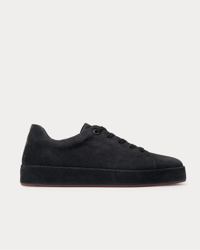 Loro Piana Nuages Suede  Black low top sneakers - 1