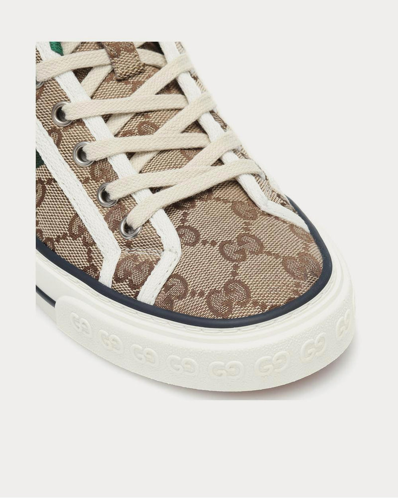 Gucci Gucci Tennis 1977 Beige High Top Sneakers - 4