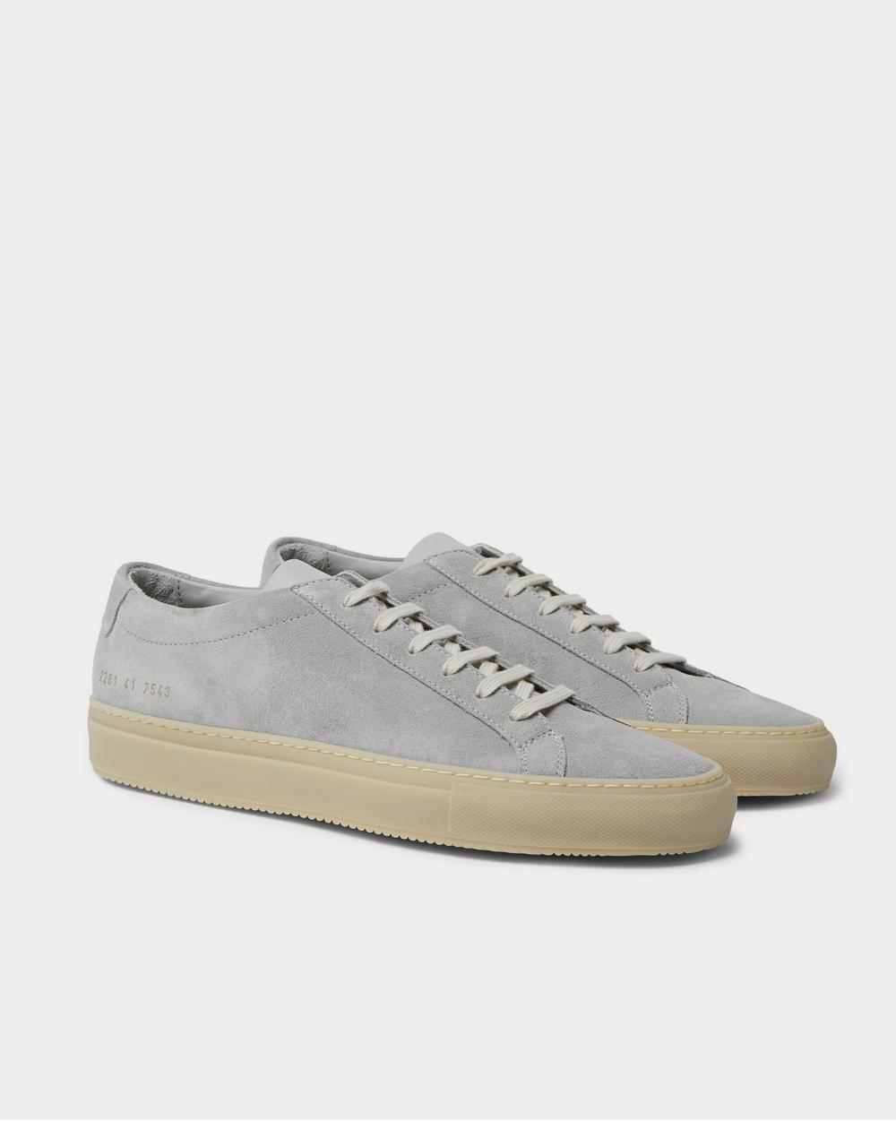 Common Projects Achilles Suede and Leather  Gray low top sneakers - 2