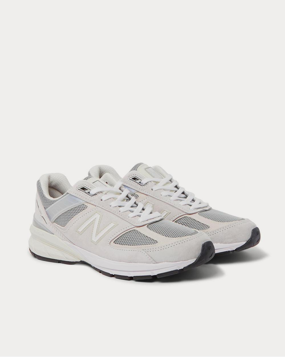 New Balance M990v5 Rubber-Trimmed Suede and Mesh  Gray low top sneakers - 2