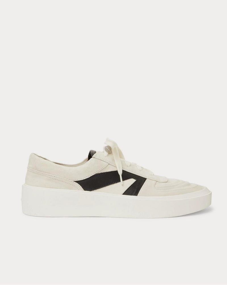 Fear of God Suede, Leather and Canvas  Ecru low top sneakers - 1