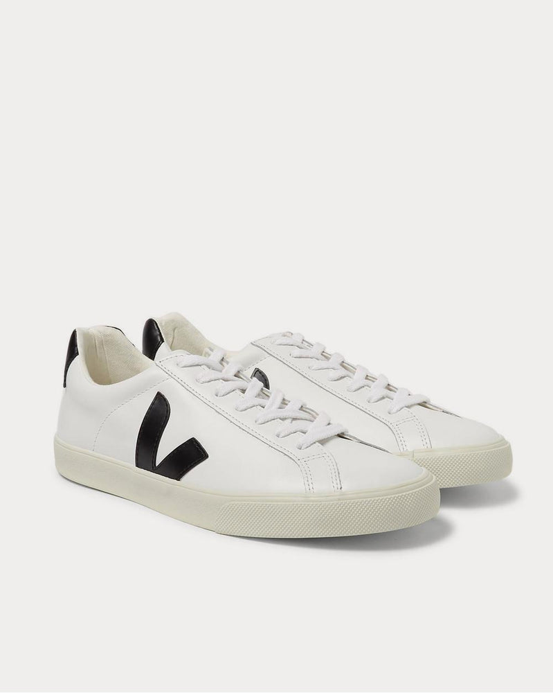 Veja Esplar Rubber-Trimmed Leather  White low top sneakers - 2