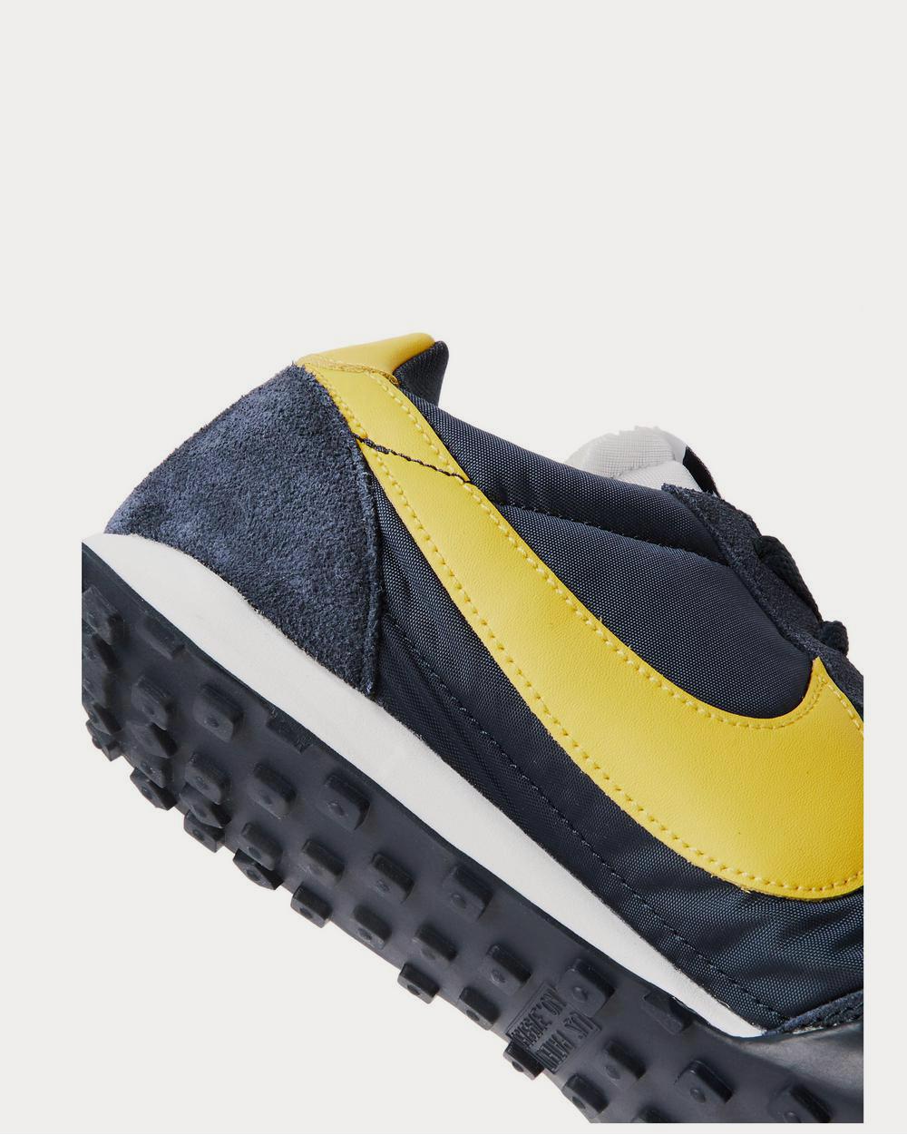 Nike Waffle Racer Leather-Trimmed Shell and Suede  Navy low top sneakers - 4