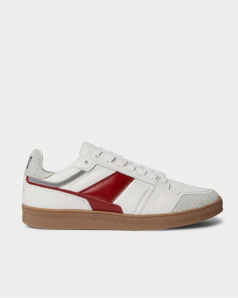 AMI Leather and Suede  White low top sneakers - 1