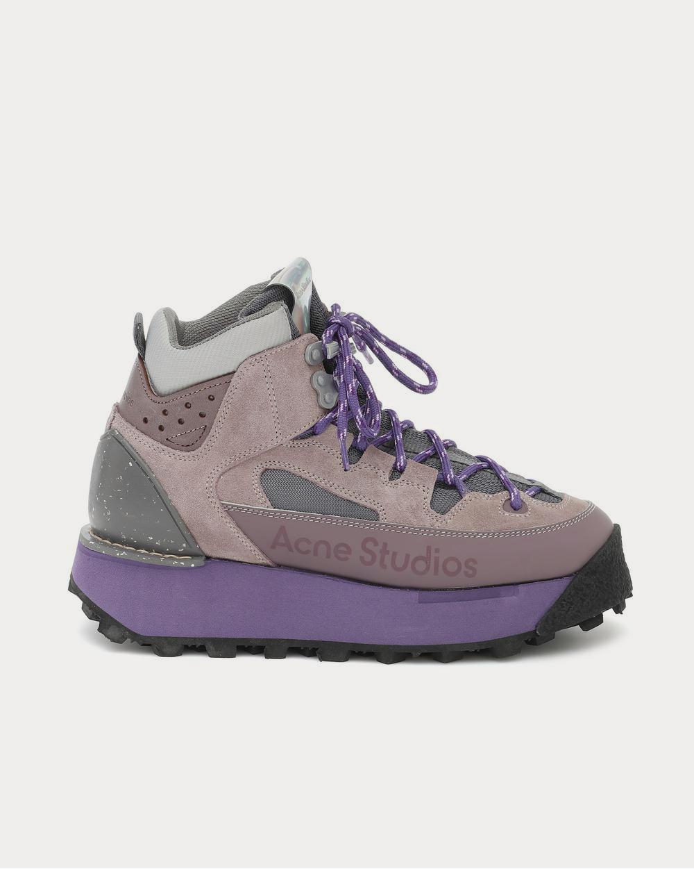 Acne Studios Trekking platform Dusty Purple High Top Sneakers - 1