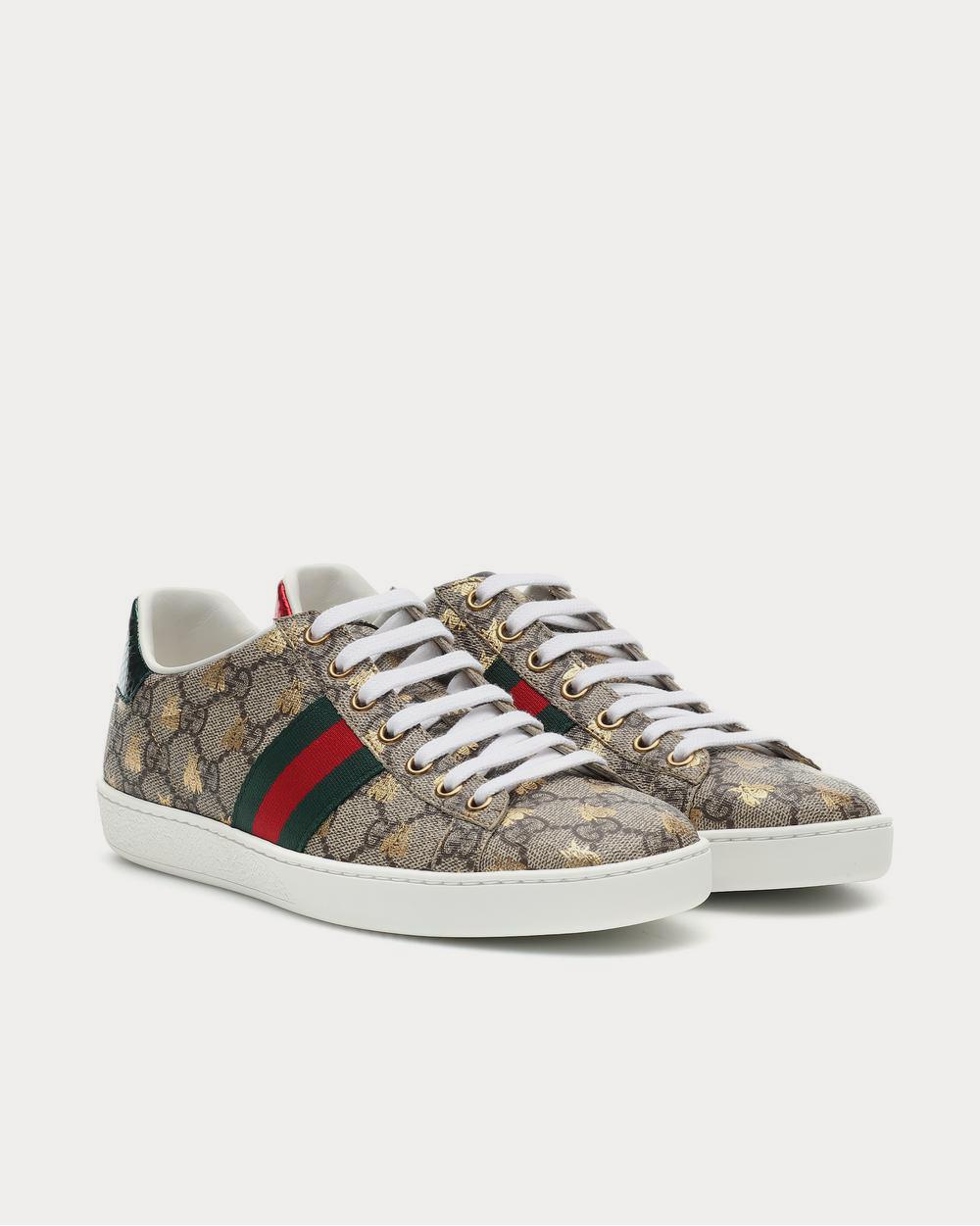 Gucci Ace canvas printed Brown Low Top Sneakers - 2