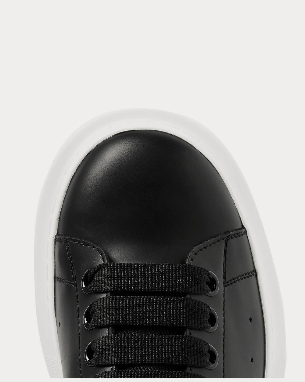 Alexander McQueen Exaggerated-Sole Leather  Black low top sneakers - 5