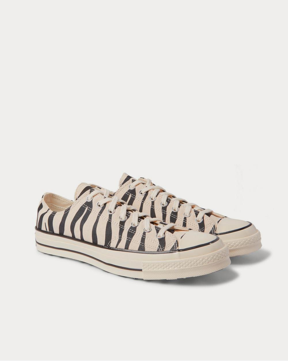 Converse Chuck 70 OX Zebra-Print Canvas  Ecru low top sneakers - 2