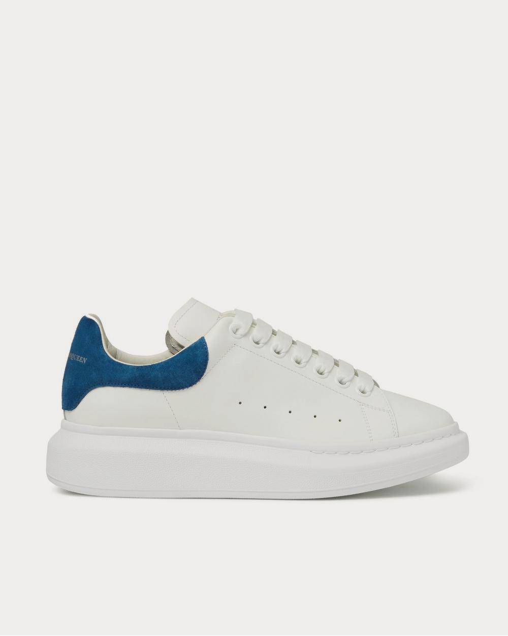 Alexander McQueen Exaggerated-Sole Leather  White low top sneakers - 1