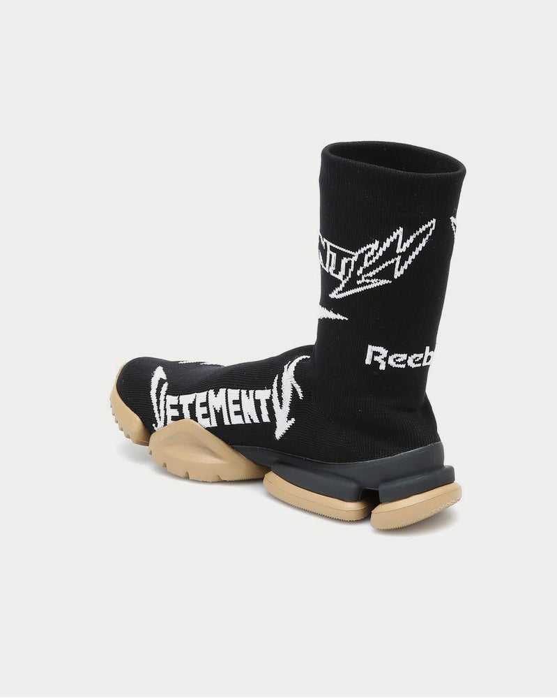 Vetements x Reebok Metal Sock Runner Black high top Sneakers - 3