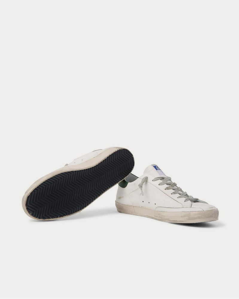 Golden Goose Superstar Distressed Leather and Suede  White low top sneakers - 3