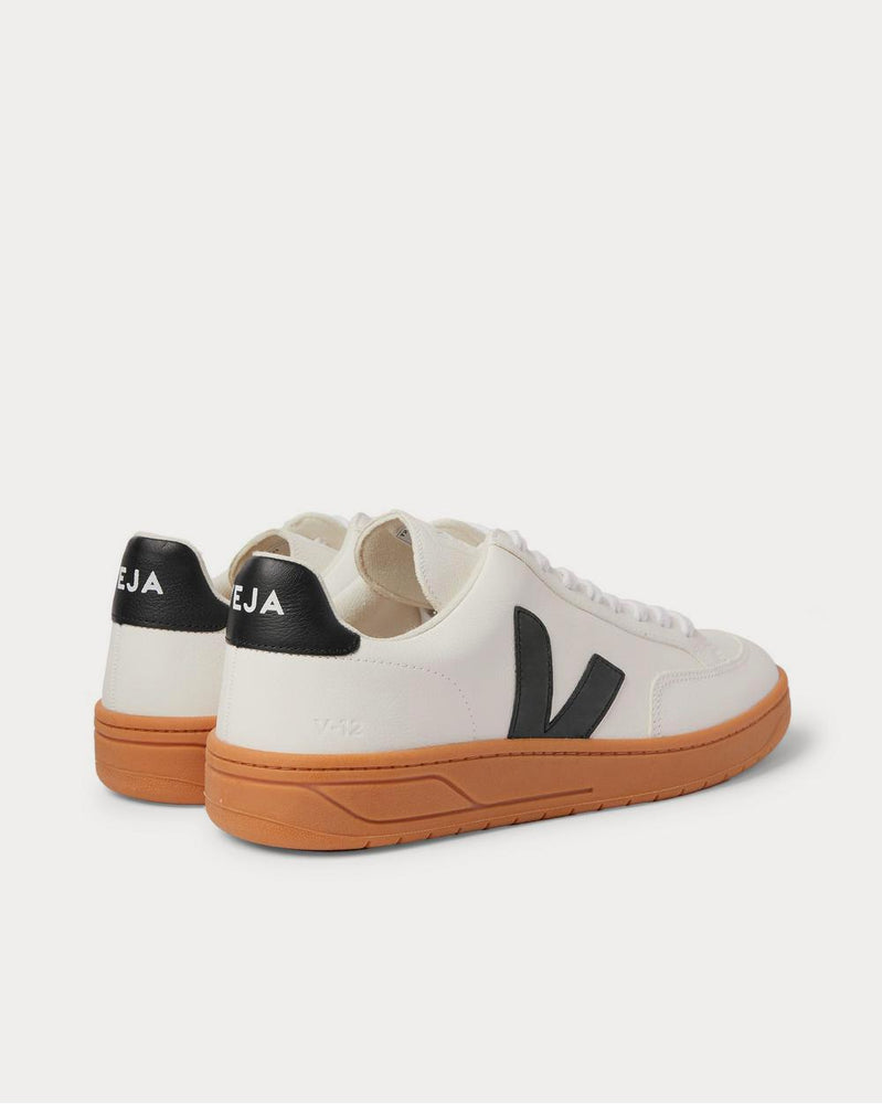 Veja V-12 Leather  White low top sneakers - 3