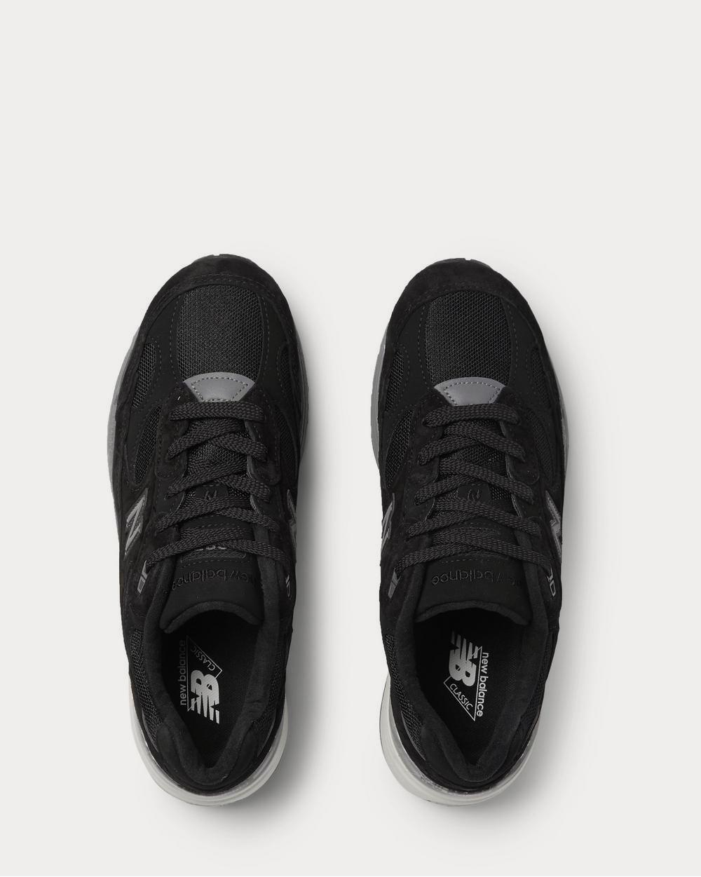 New Balance M992 Suede, Nubuck and Mesh  Black low top sneakers - 6