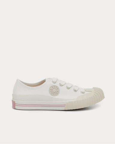 Acne Studios Twill Ivory White Low Top Sneakers