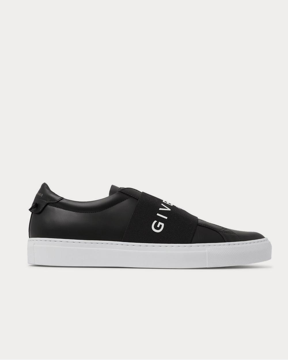 Givenchy Urban Street Logo-Print Leather Slip-On  Black low top sneakers - 1