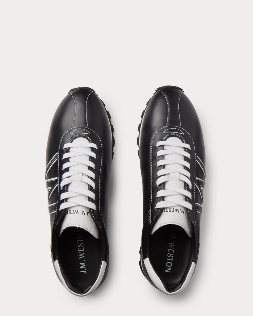 J.M. Weston On My Way Leather Black low top sneakers - Sneak in Peace