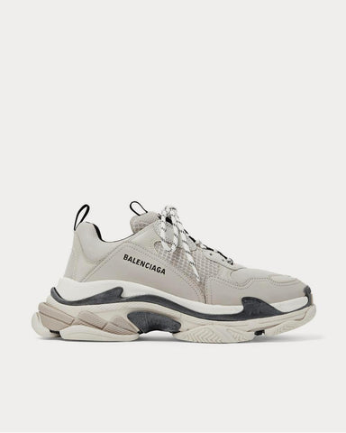 Balenciaga Triple S Mesh, Nubuck and Leather  Beige low top sneakers