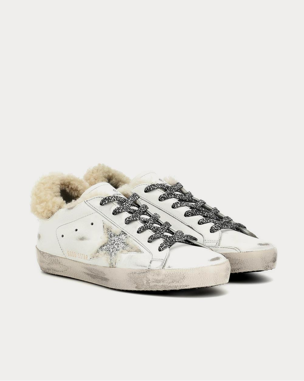 Golden Goose Superstar shearling-lined Silver Star White  Low Top Sneakers - 2