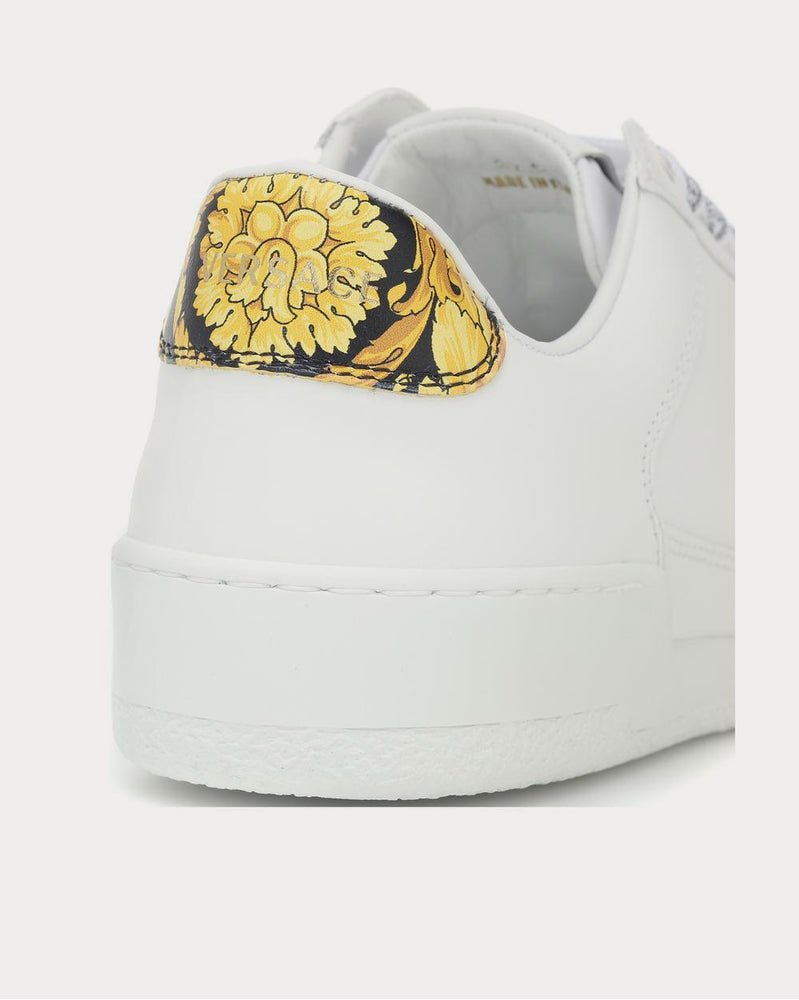 Versace Leather White Low Top Sneakers - 4