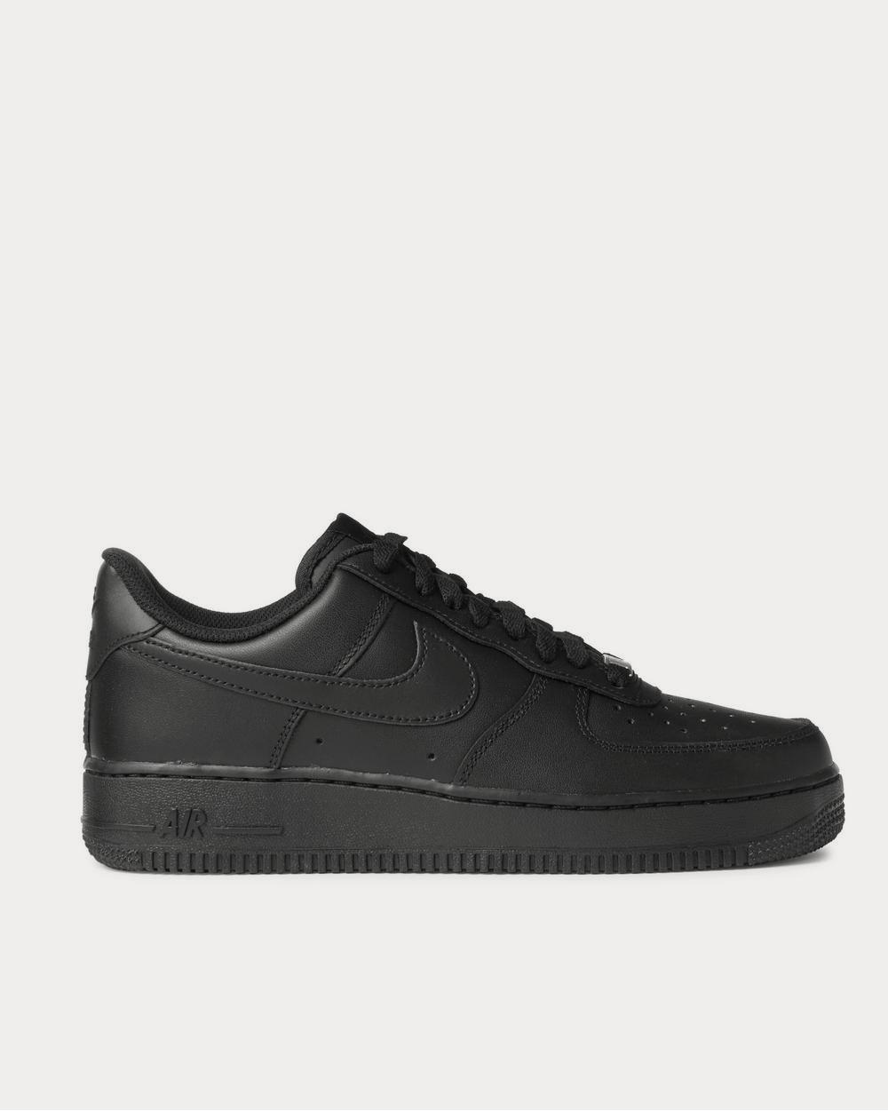 Nike Air Force 1 '07 Leather  Black low top sneakers - 1